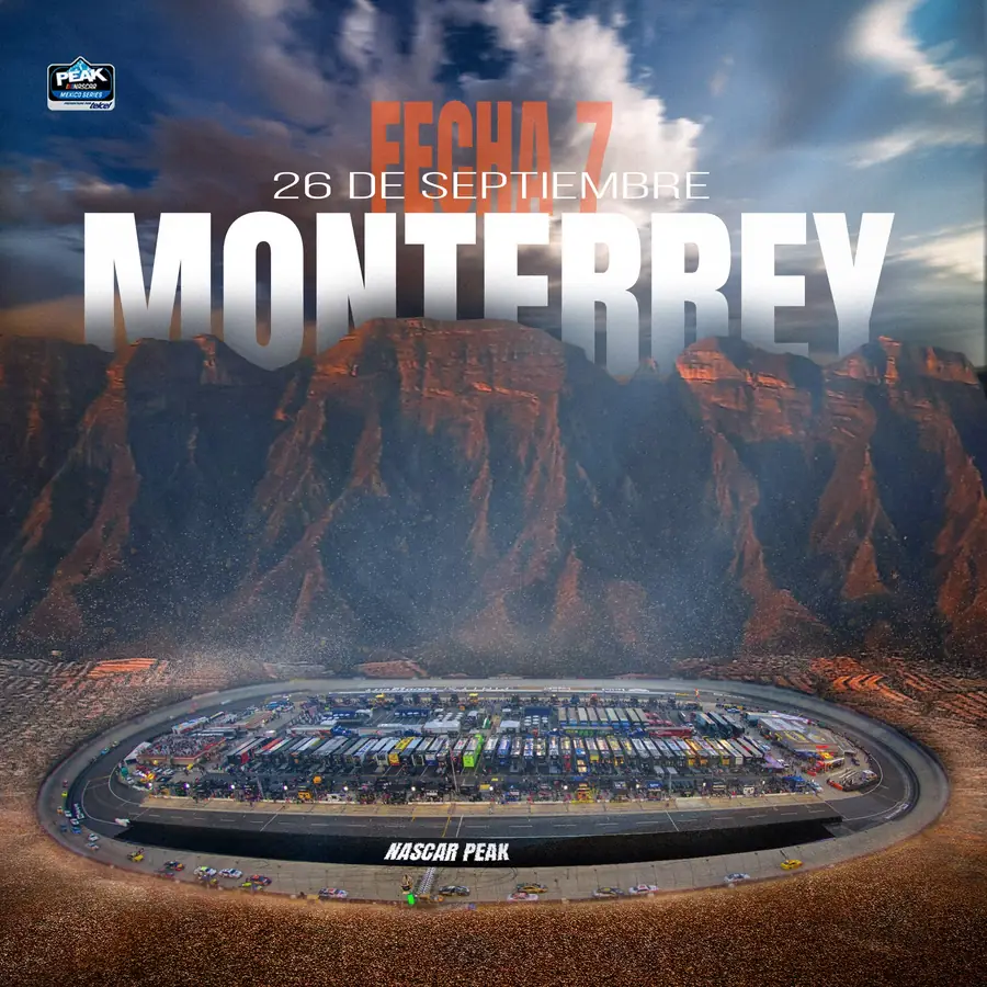 Póster digital NASCAR PEAK México: 26 de septiembre en Monterrey