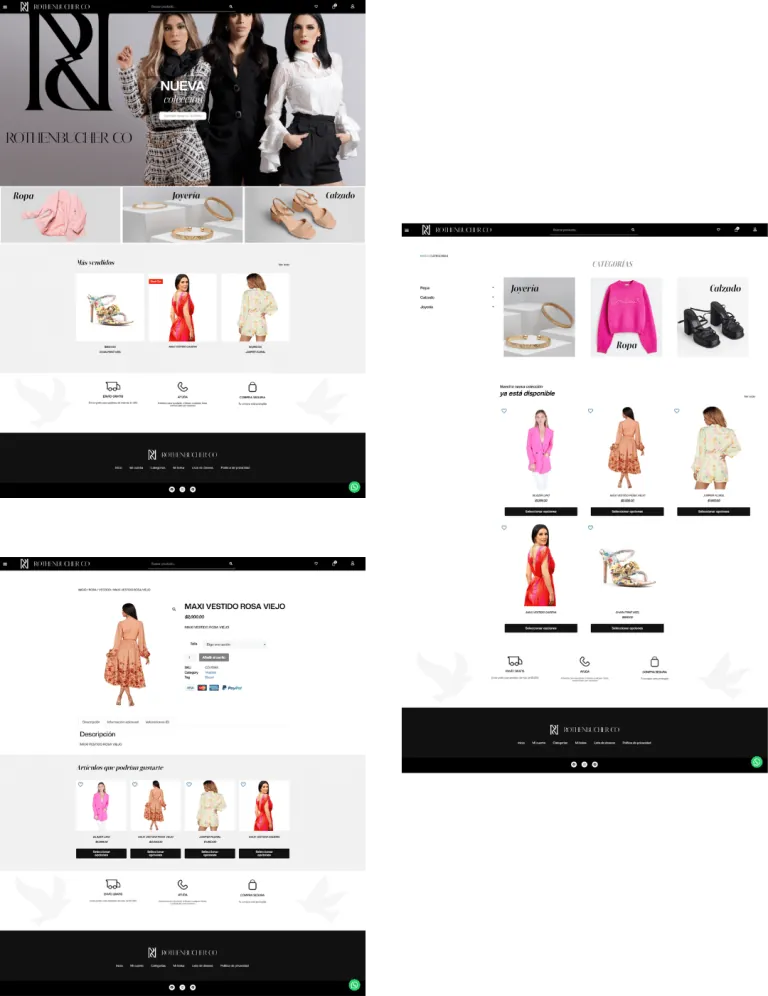 Tiendas en línea diseñadas por SpicyMinds en computador y celular
